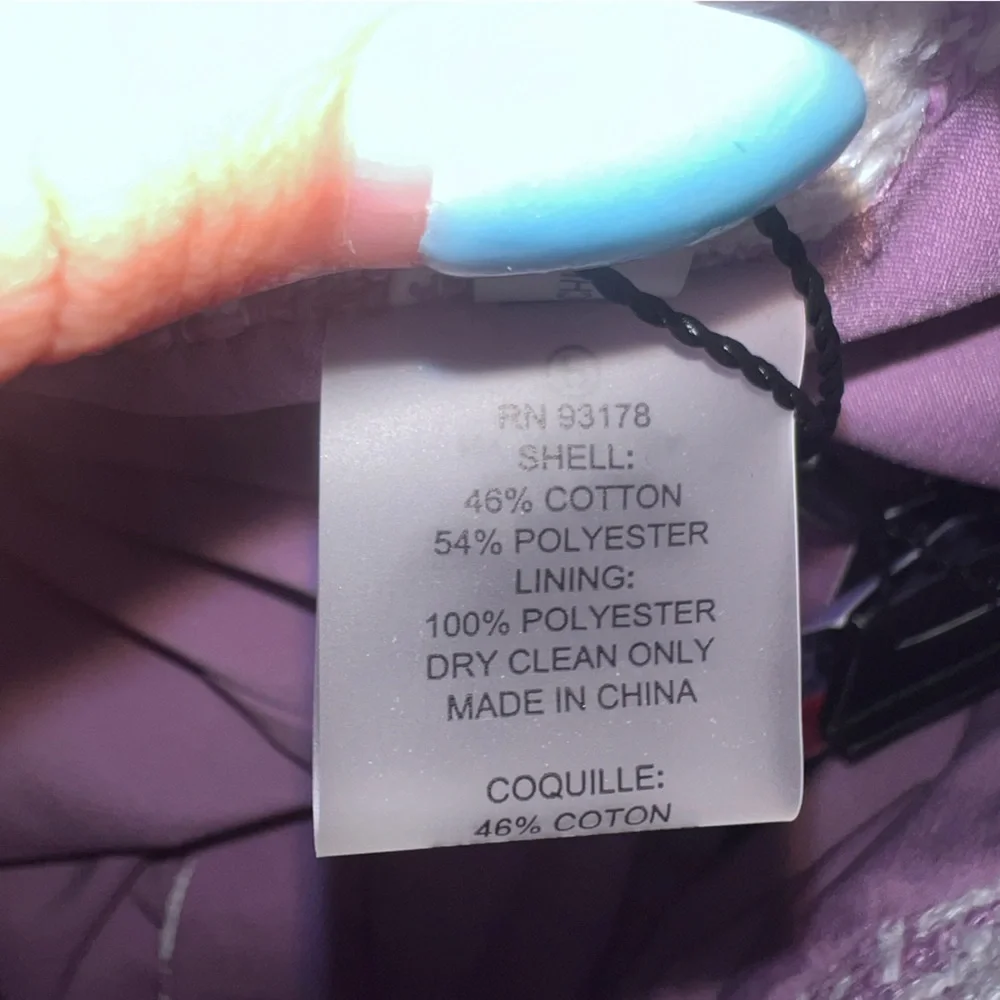 NWT Elie Tahari lavender and white tweed shorts size 6